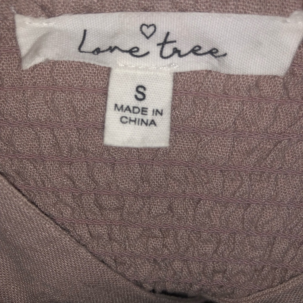 Small Love Tree Mauve Tortoise Button Up Short Ca… - image 4
